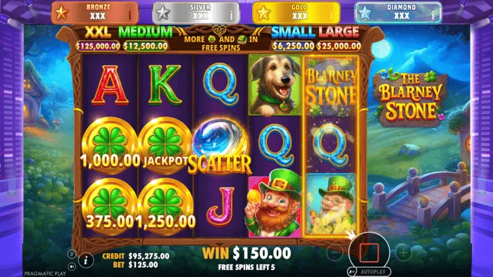 The Blarney Stone - Jackpot Reveal, roda de bônus